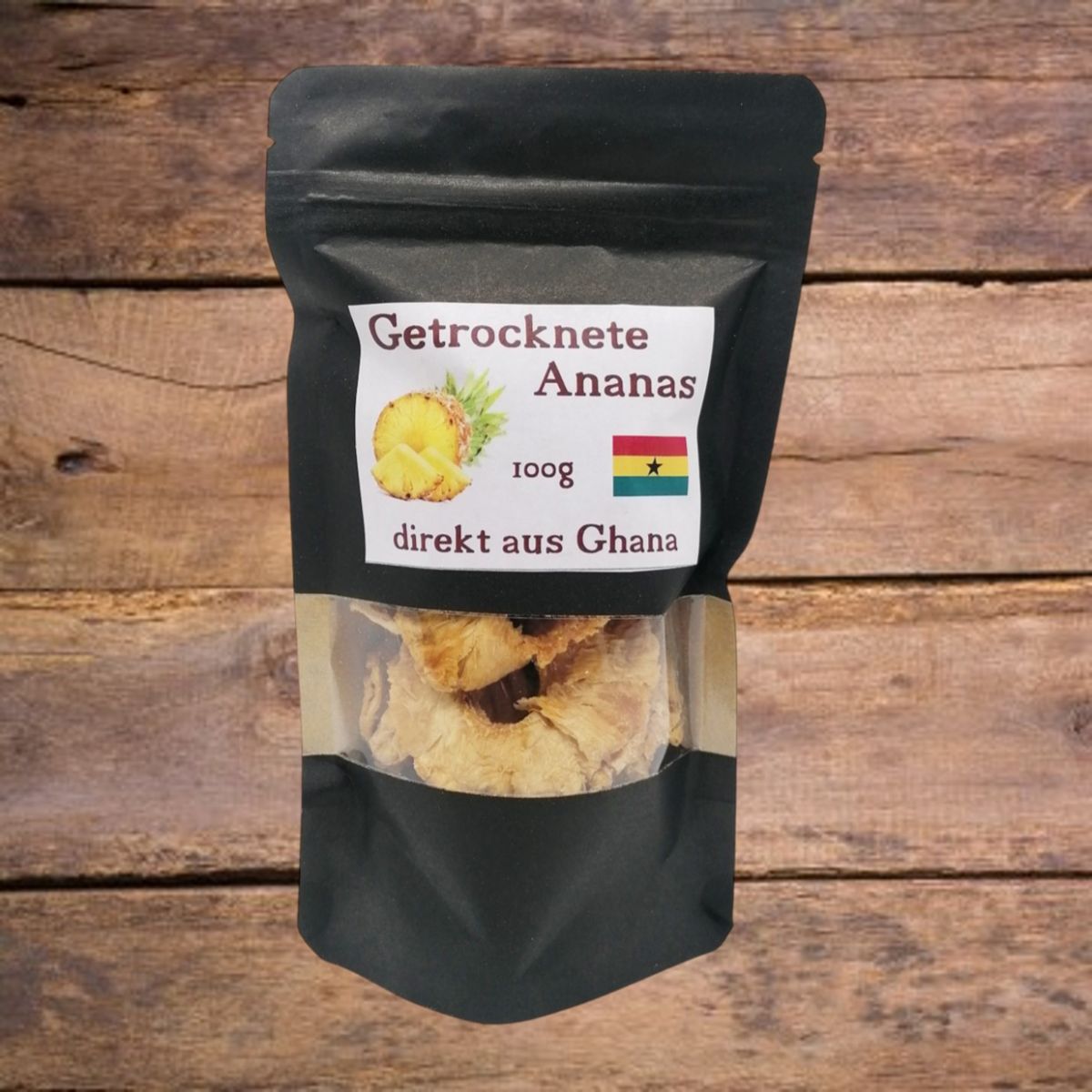 Getrocknete Ananasringe